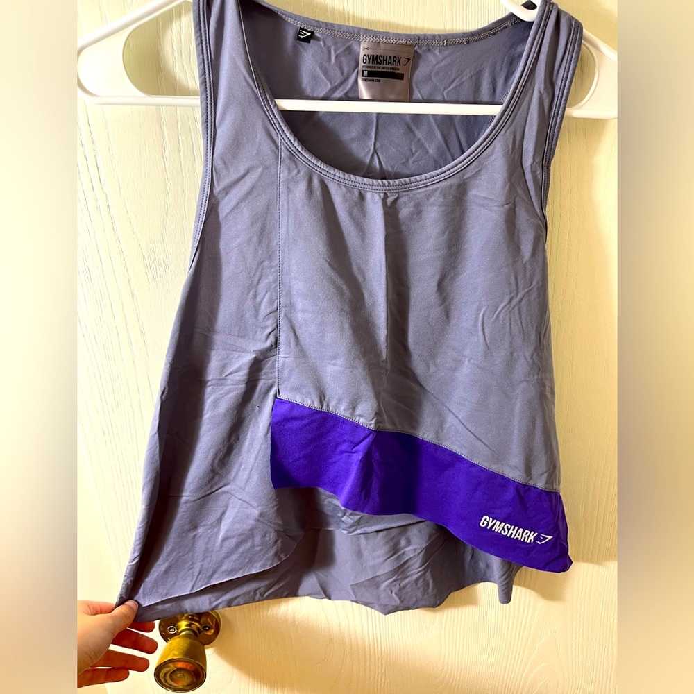 Gym shark grey tank size medium